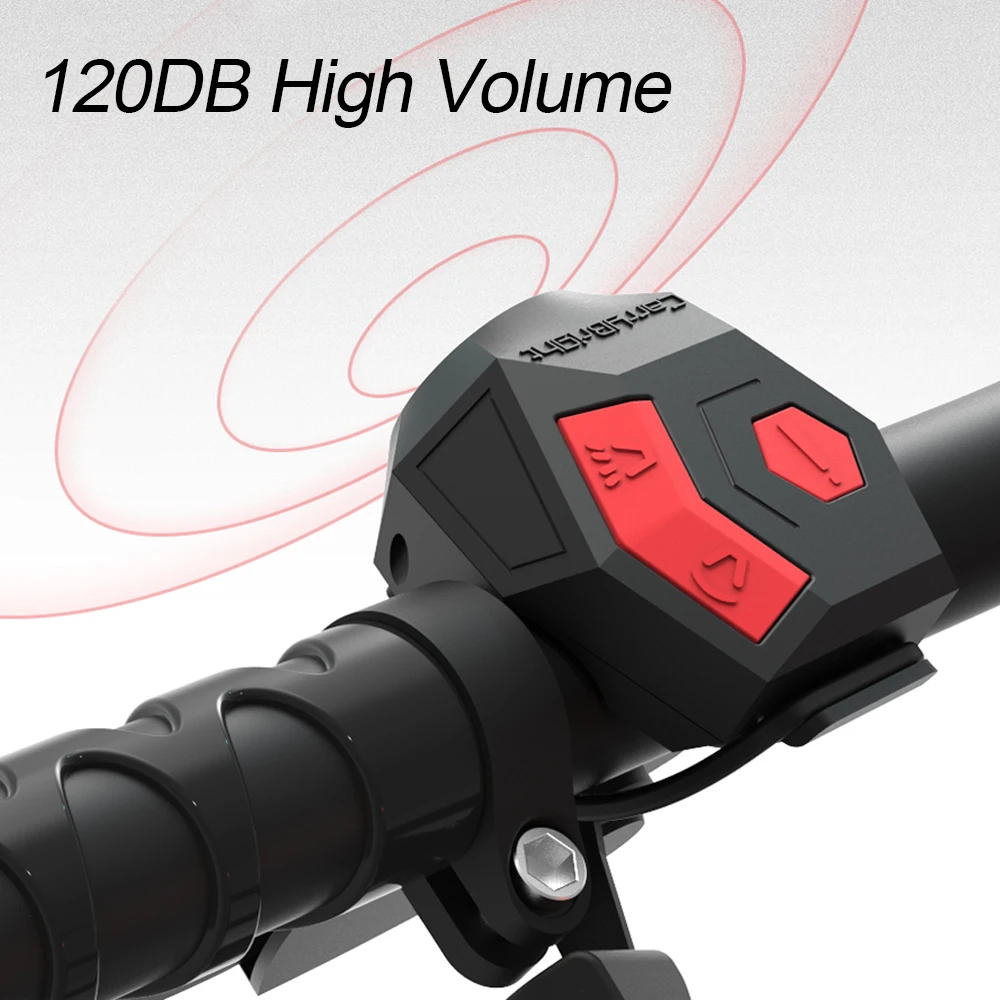 Fahrrad Elektrische Hupe Glocke USB Aufladbare Fahrrad Lenker Radfahren Alarm Ring Glocke 120db Super Laute