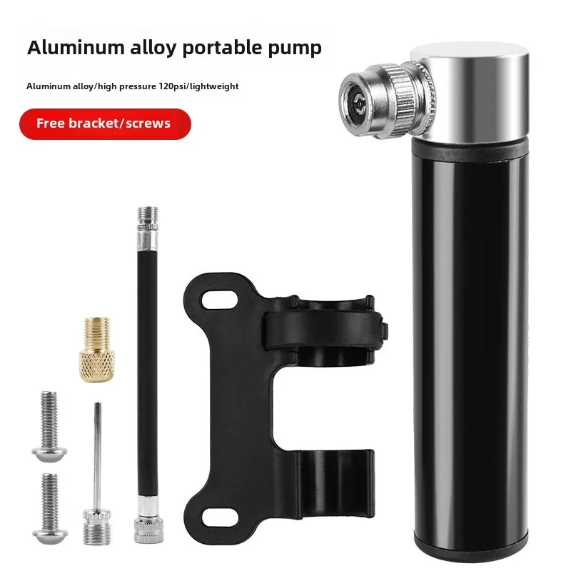 Tragbare Mini Fahrrad Pumpe Aluminium Legierung Radfahren Hand – Bild 6