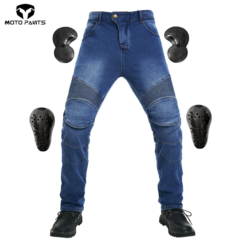 Motorrad Jeans Tragbare Motorrad Moto Hosen Touring Racing Reithose – Image 3