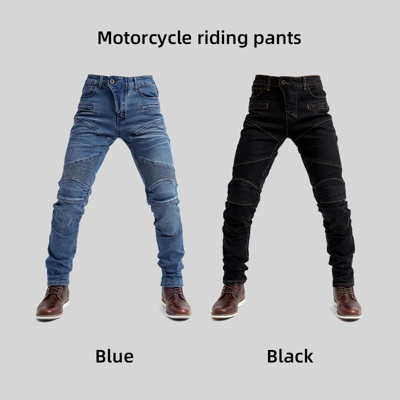 Slim Straight Motorradjeans für Damen und Herren, Anti-Sturz-Fahrhose – Image 5