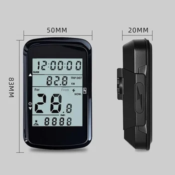 Fahrradcomputer mit Tachometer, USB-Ladefunktion, wasserdicht, kabellos, 2,4 Zoll Fahrrad-Kilometerzähler