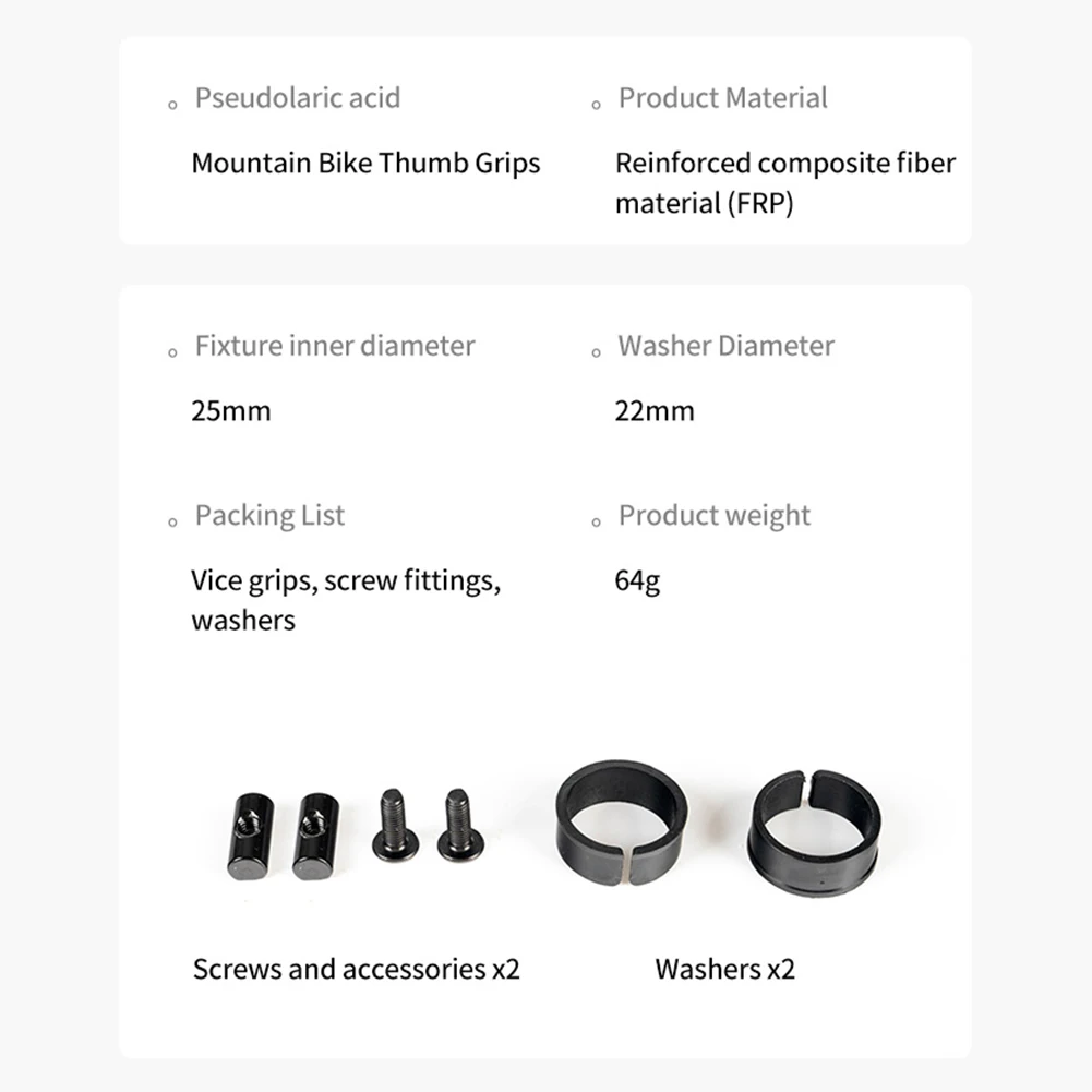 Innere Lenker griffe ergonomisches Design Fahrrad innen stangen enden – Image 5