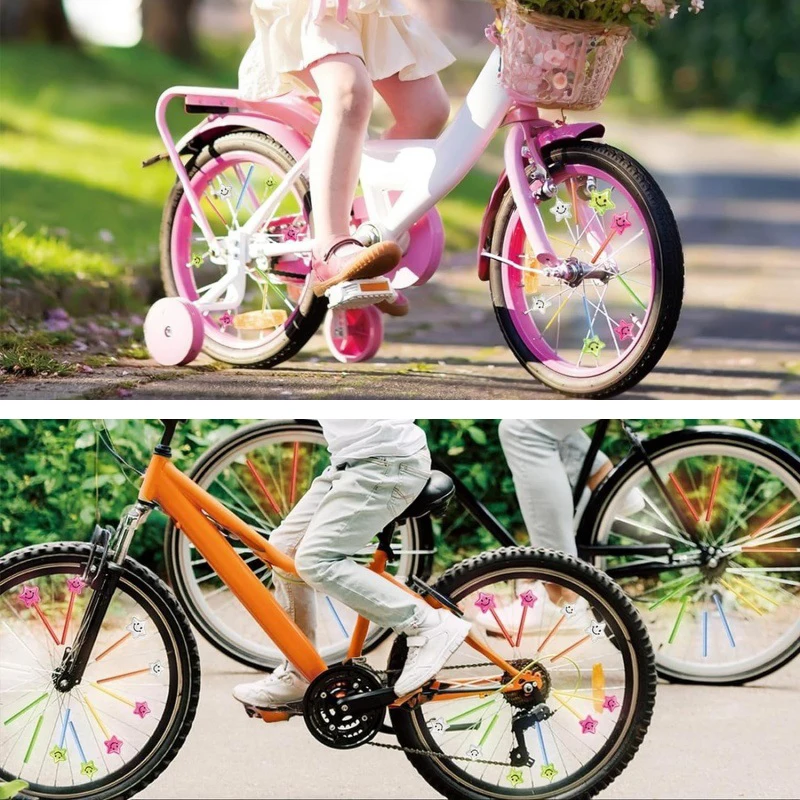 Fahrrad Speichen Reflektierende Clip Kinder Fahrrad Bunte Reflektor – Image 5