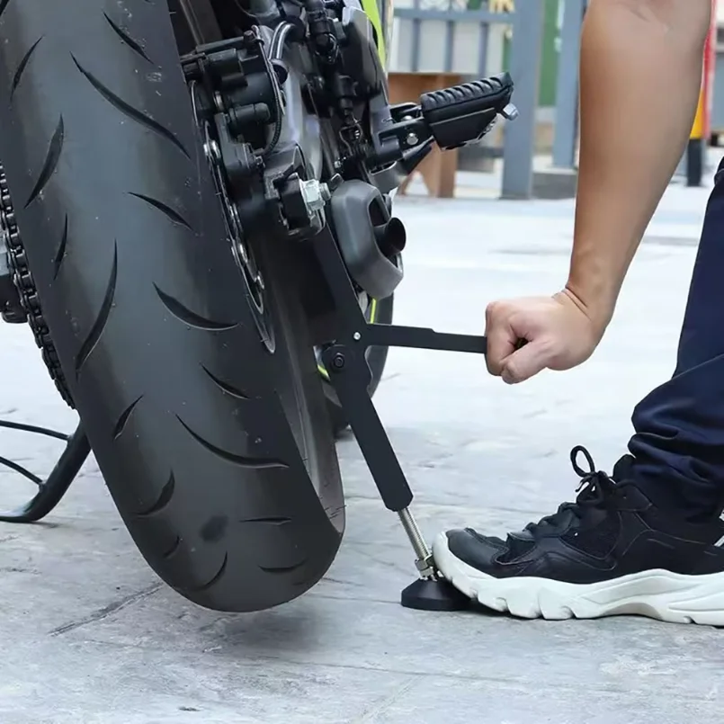 Motorrad-Radständer, der die Arbeit erleichtert, universeller Radheber, Seitenstütze, Schwingenheber, Rahmen