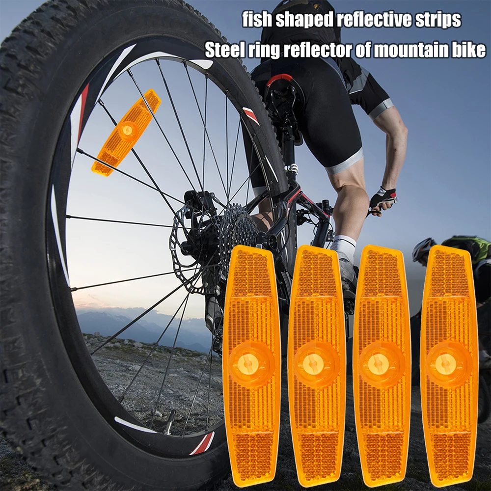 Fahrrad Speichen Reflektor Fahrrad Rad Reflektierende Streifen Clip Sicherheit Warnung MTB Fahrrad Felge