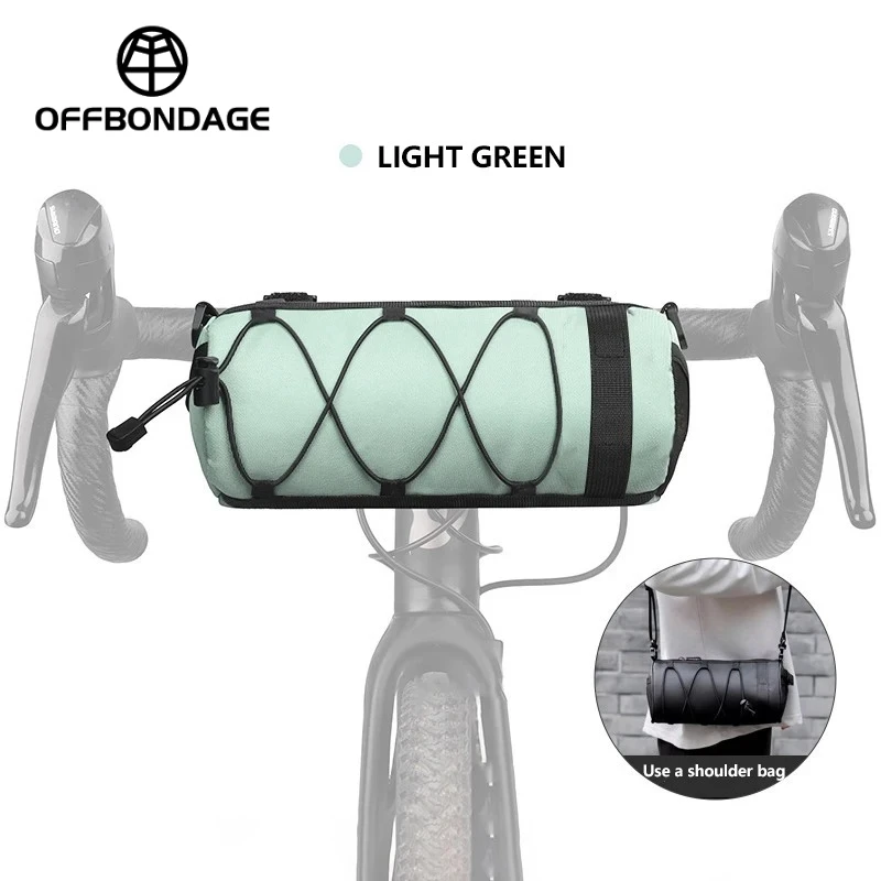 Fahrradtasche für den Lenker, tragbare 2,5L Große Multifunktionale Schultertasche für MTB und Rennrad