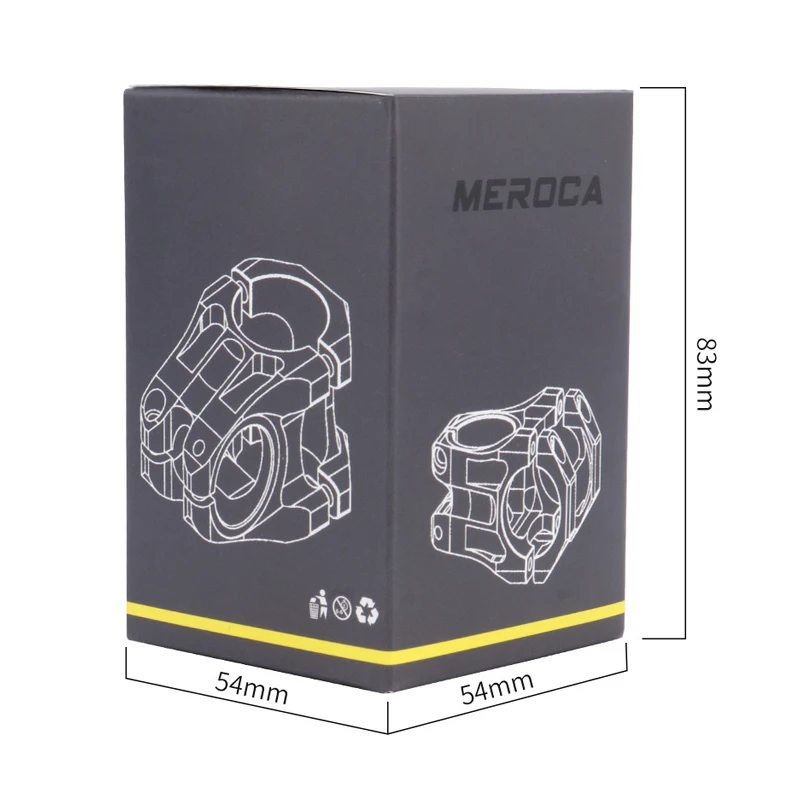 MEROCA MTB-Vorbau 31,8x35mm Hochfester Kurzer Lenkervorbau aus – Image 6
