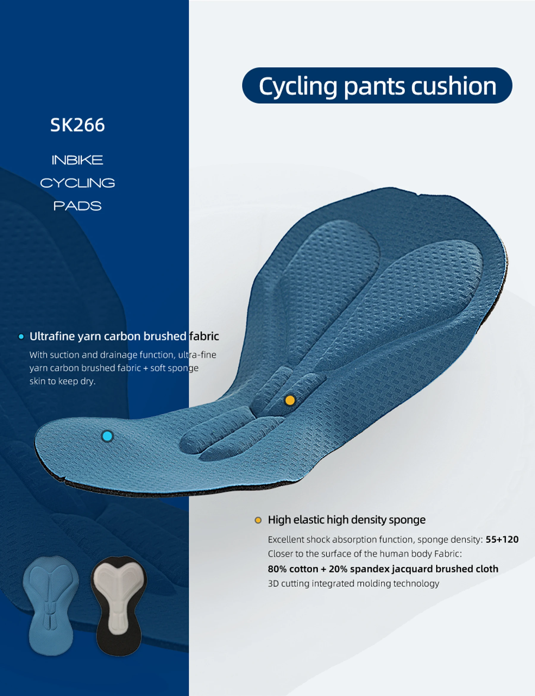 INBIKE Neue Sommer Radfahren Träger Frauen Gepolsterte Bike Shorts – Immagine 3