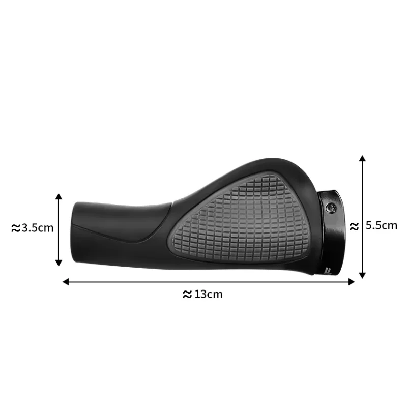 Doppelt verriegelbare Fahrradlenkergriffe, ergonomisch, stoßdämpfend – Immagine 5