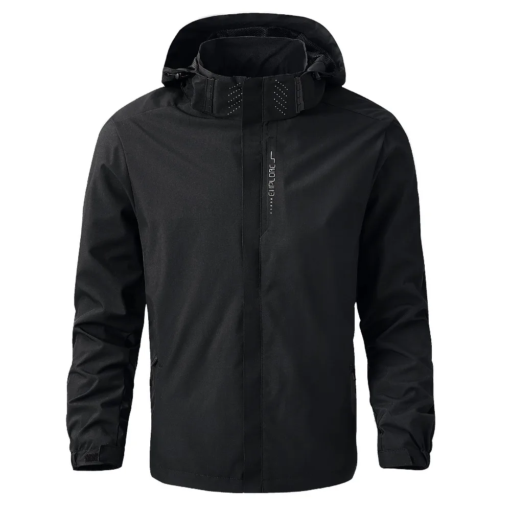 Wasserdichter Outdoor-Regenmantel für Herren, leichter Fahrradmantel – Image 5