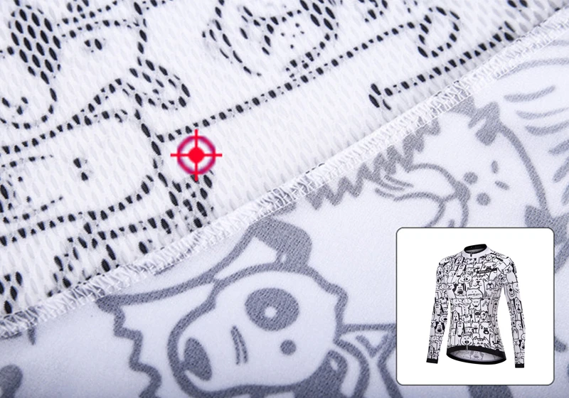Radtrikot für Damen, lange Ärmel, Rennradbekleidung, Reitshirt – Image 4