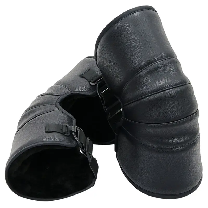 Motorrad Schutz Kneepad Motorrad Reiten Knie Pads PU Leder Motocross – Bild 6