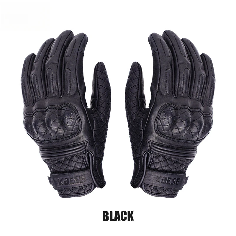 Winter wasserdichte Motorradhandschuhe Lederhandschuhe thermische warme innere Touchscreen Motorrad Fahrrad