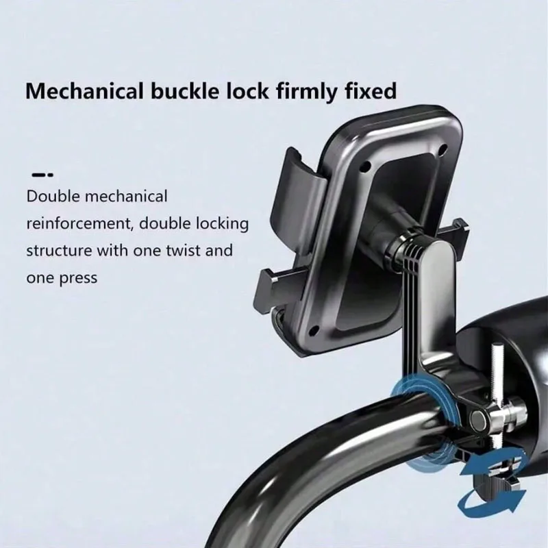 Drehbarer Fahrrad- und Motorrad-Handyhalter, Stabiler – Immagine 3
