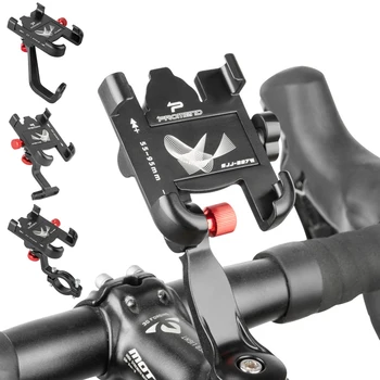 Fahrrad-Motorrad-Telefonhalter, Aluminium-Lenker, Fahrrad-Telefonhalterung, verstellbar, rutschfest