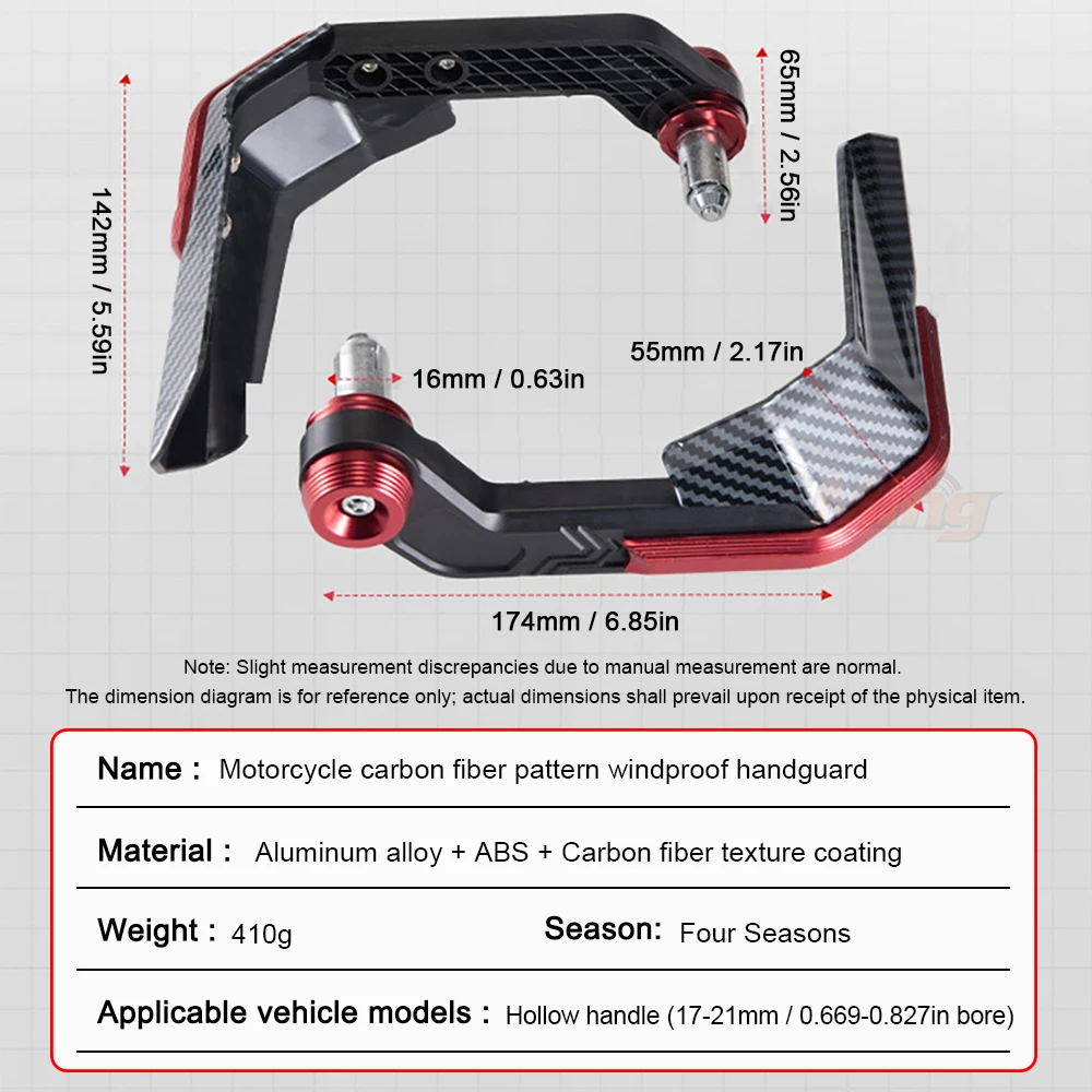 Motorrad-Lenker-Handschutz Windschutz Bürstenstange – Bild 6