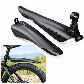 Fahrrad-Schutzblech-Set, universell einsetzbar, für MTB, vorne und hinten, mit Schnellverschluss (2 Stück)
