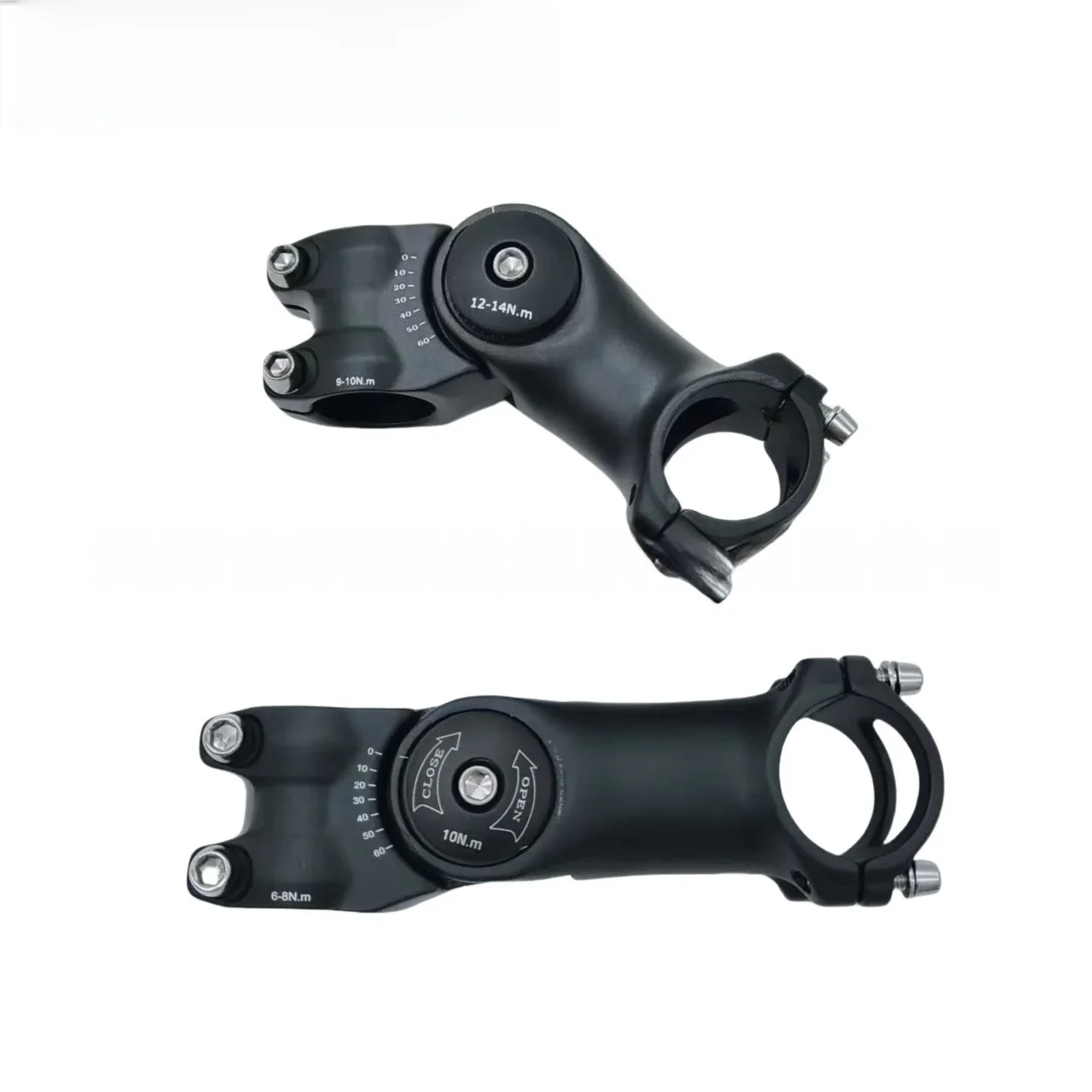 Verstellbarer MTB-Vorbau 31,8mm 90/100mm 0-60 ° Riser-Lenker aus Aluminiumlegierung für Mountainbikes