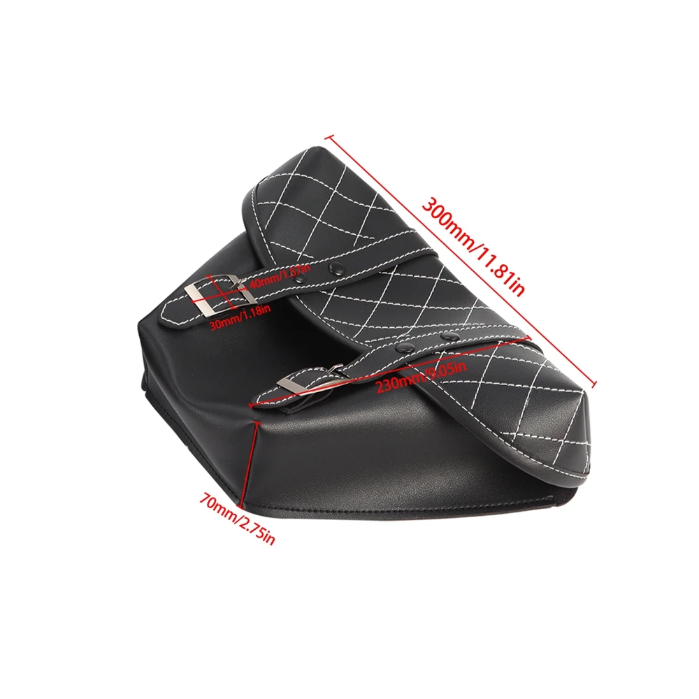 Motorrad Satteltasche Gepäck Lagerung Leder Werkzeug Seitentaschen – Bild 5