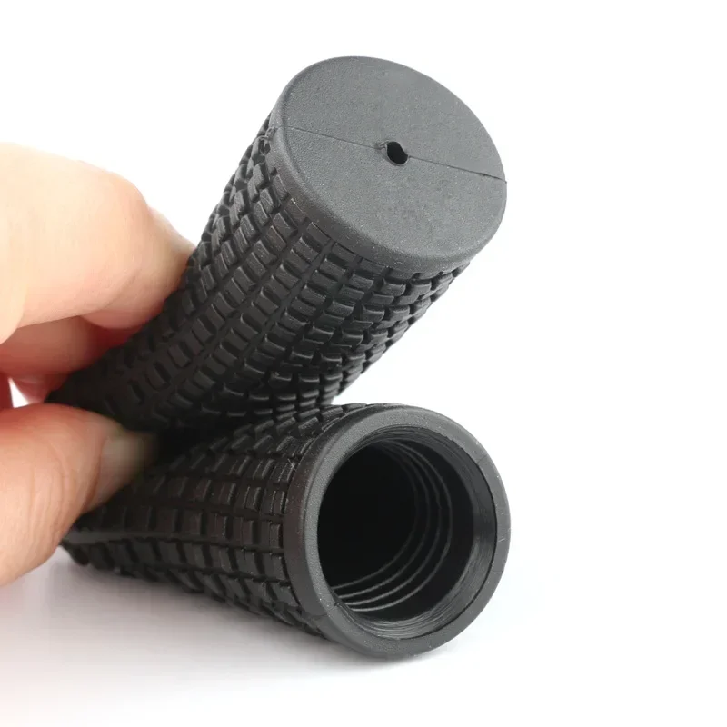 1 paar Fahrrad Lenker Griffe TPR Gummi Für Twisting Shifter – Immagine 3