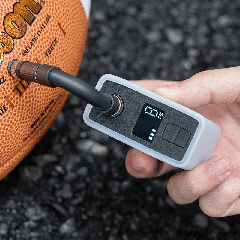 ROCKBROS Fahrradpumpe, tragbare Mini-elektrische Luftpumpe, Handheld – Bild 3