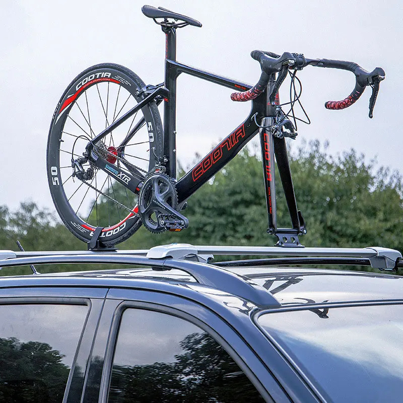 Fahrrad-Dachträger mit Schnellverschluss, Gabelhalterung aus – Image 4