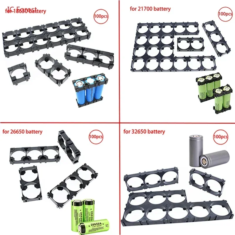 100 Stück antike Lithium-Batterie halter 12V/24V/36 V48V/60 V72V E-Bike-Batterie kombination feste Halterung