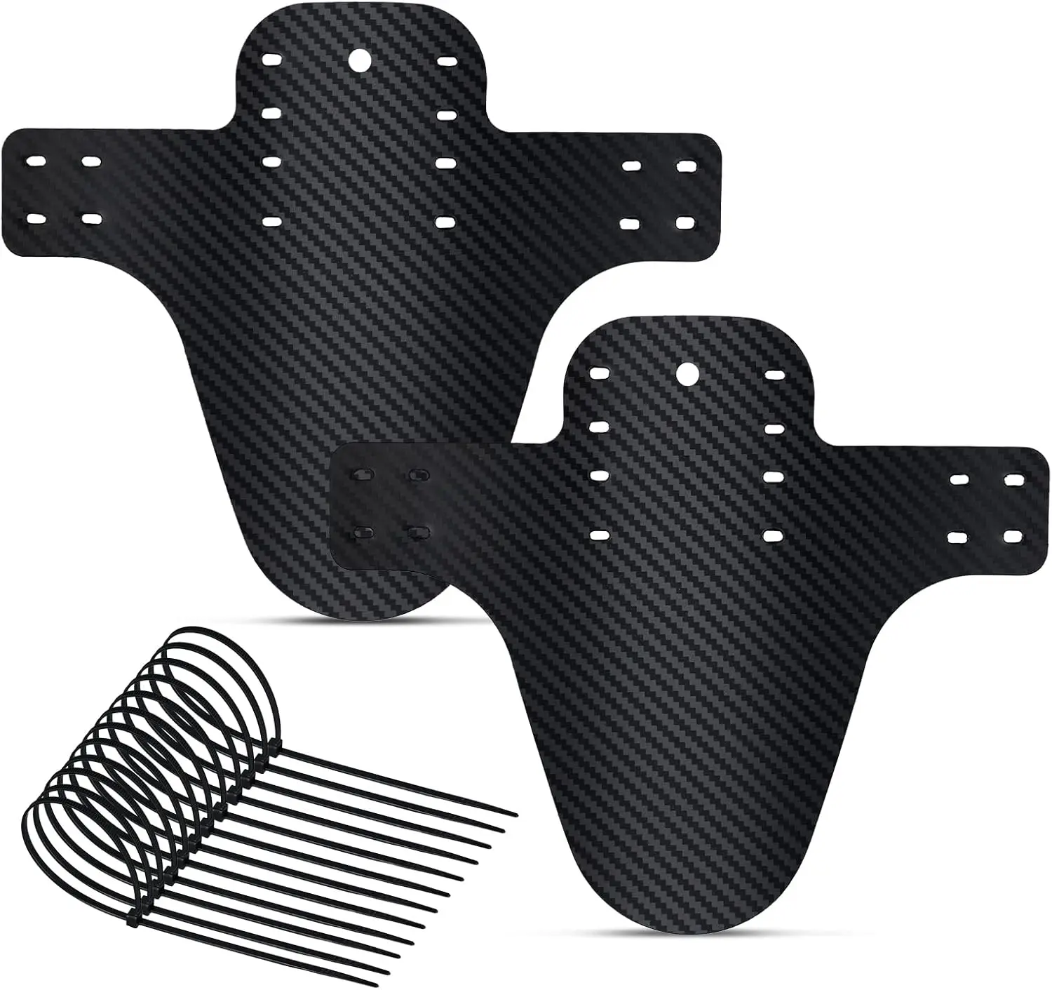 Fahrrad Kotflügel Berg Carbon Muster Fahrrad Schlamm Schutz Für Vorne – Image 5