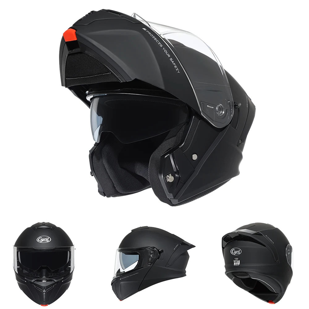 Klapphelm für Motorräder, ECE-zertifiziert, für Männer und Frauen, modularer Integralhelm, offener Helm