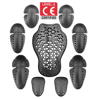 CE-Niveau 2-zertifizierter Motorradschutz, integrierte Motorradjacke, Rückpolster