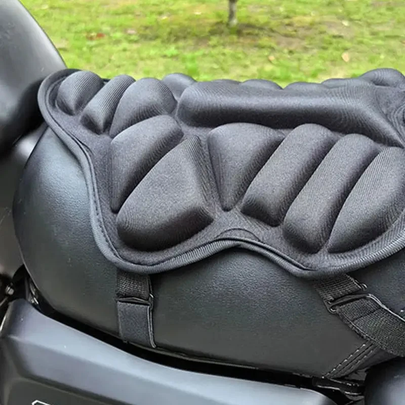 3D-Gel-Motorrad-Sitzkissen, atmungsaktiver Komfort-Sitzbezug – Image 3