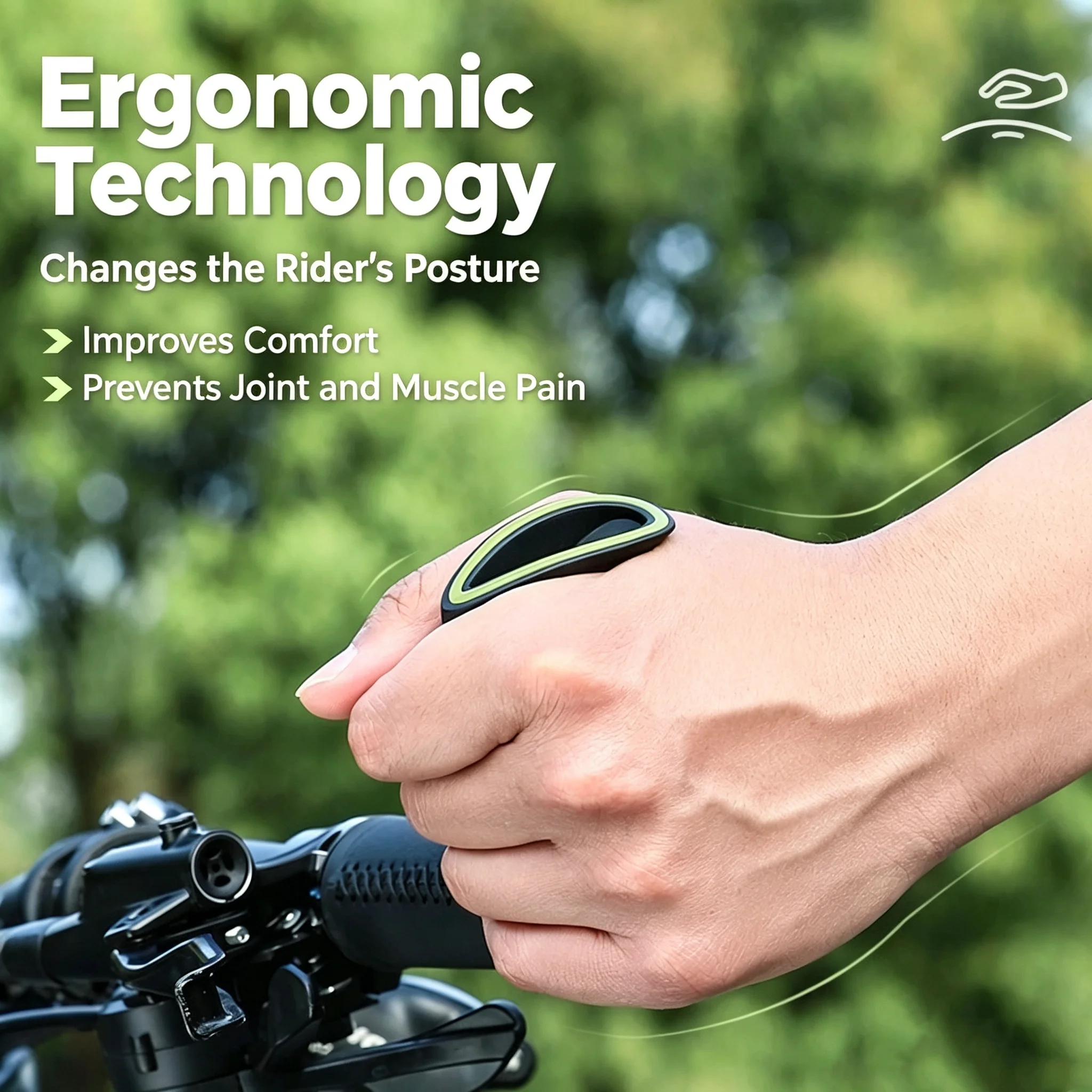 1 Paar leichte, ergonomische Lenkerendkappen für Mountainbikes – Image 5
