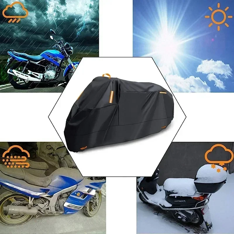 Motorradabdeckung, wasserdicht, für alle Jahreszeiten, staubdicht – Image 3