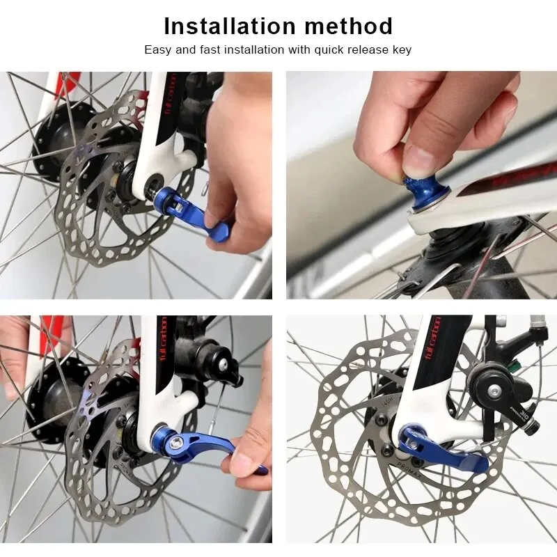 RIDERACE Fahrradnabe QR Schnellspanner Hebel Aluminiumlegierung vorne – Image 5