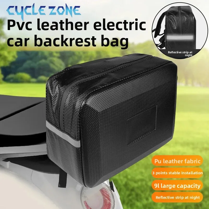 Elektrisches Fahrrad, Motorrad, Rücksitztaschen, Rücksitz-Satteltasche mit reflektierenden Streifen