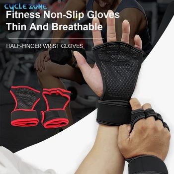 Halbfinger-Gewichtstrainingshandschuhe für Männer und Frauen, Fitness, Sport, Handgelenk, Handflächenschutz