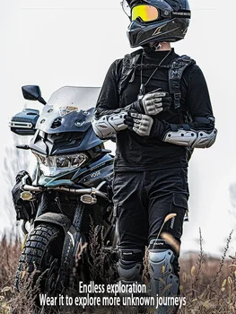 Motorrad-Schutzausrüstung, Knieschoner, Ellenbogen- und Beinabdeckung, Schutz für Erwachsene, Ausrüstung