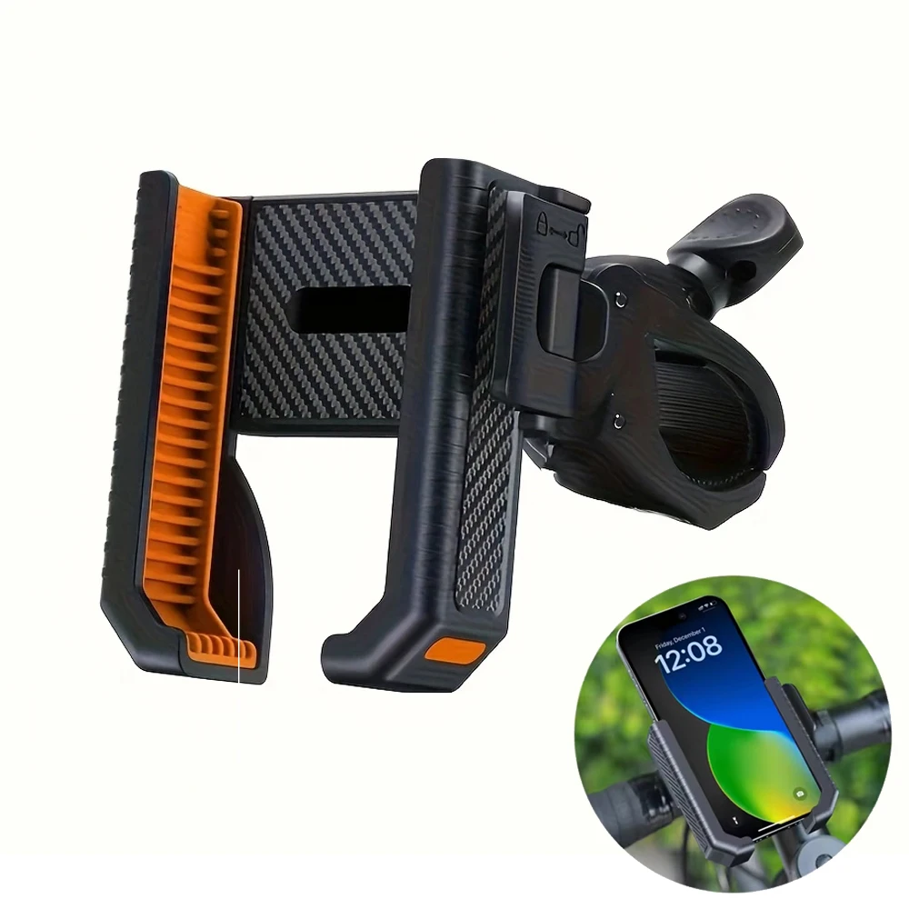 Fahrrad-Telefonhalter, Ständer, Fahrrad, Motorrad, Lenker, Handy-Halterung, Clip, GPS-Unterstützung, stoßfeste