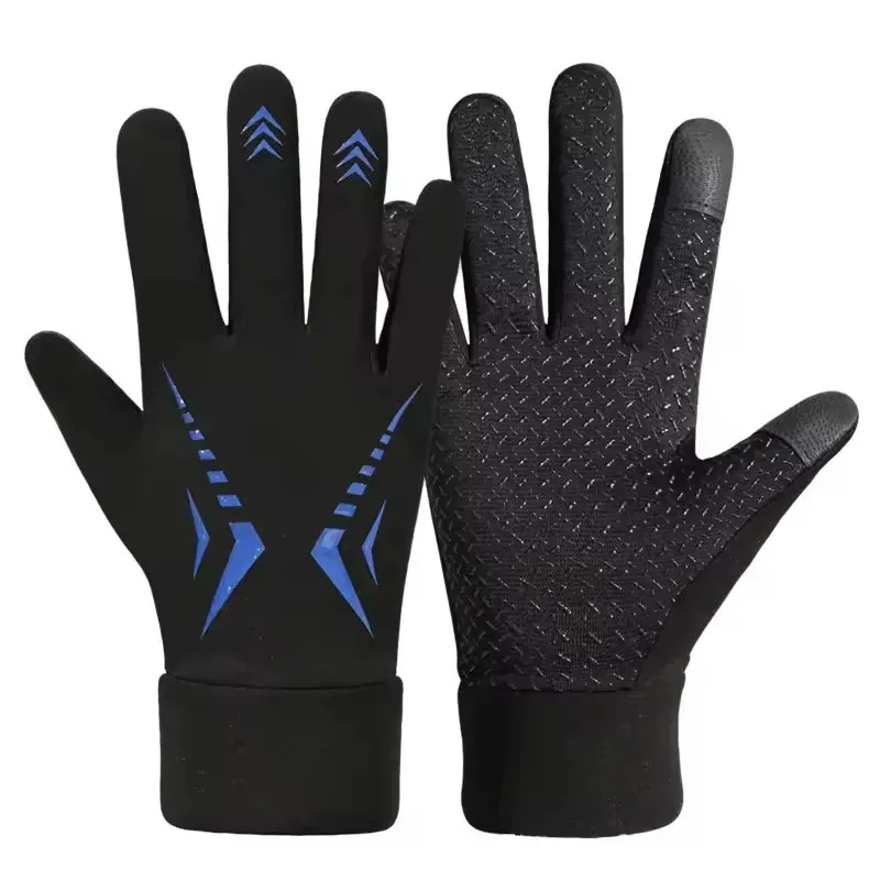 Winter-Fahrradhandschuhe für Herren, Motorrad- und Wanderhandschuhe mit Touchscreen-Funktion, rutschfest