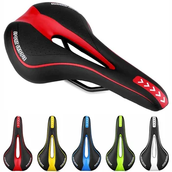 Fahrradsattel MTB Mountain Road Bike Sitz Hohlgel Bequemes Fahrradkissen Heimtrainer Sattel für Männer
