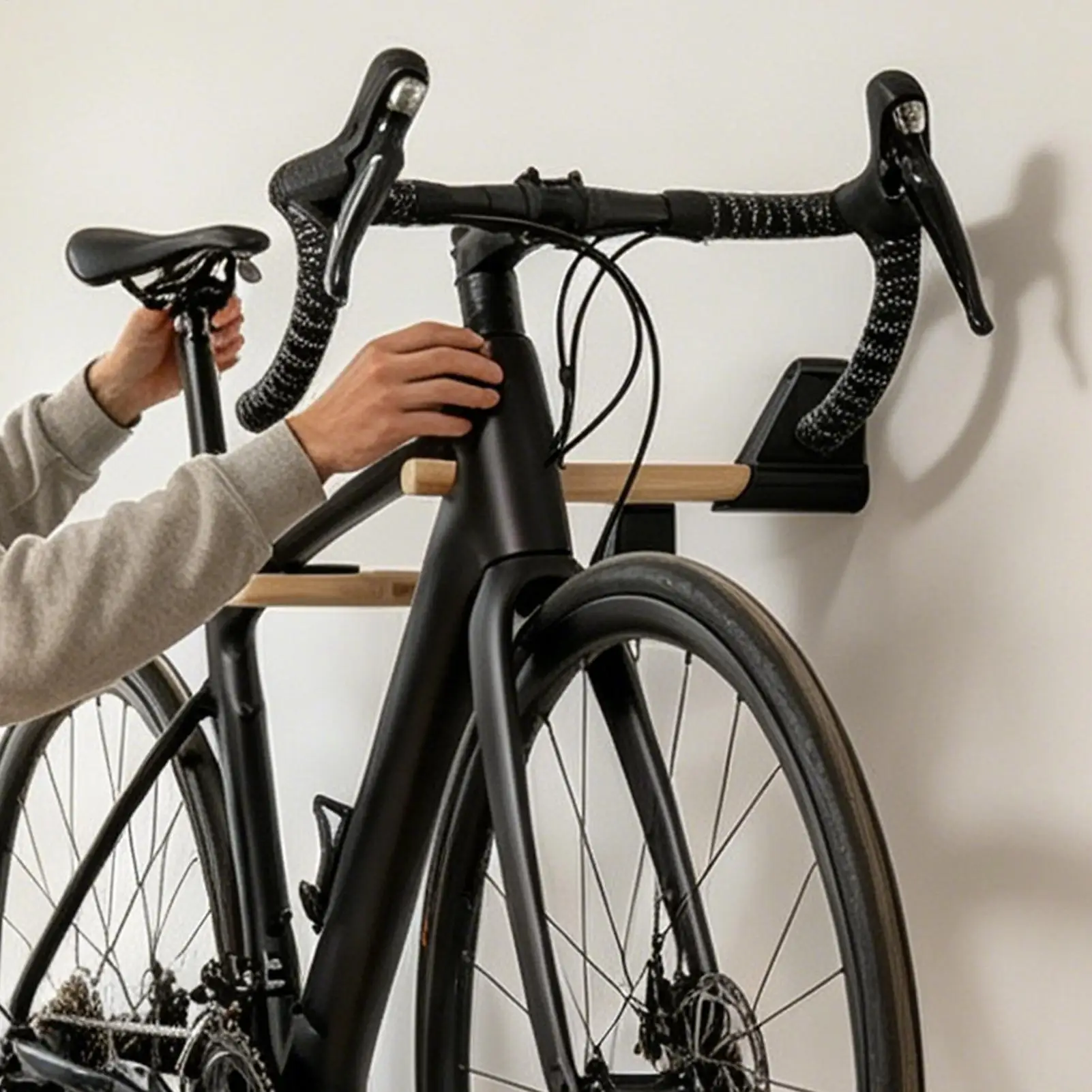 Fahrrad-Wandhalterung Rennrad-Wandaufbewahrungshalterung – Immagine 3