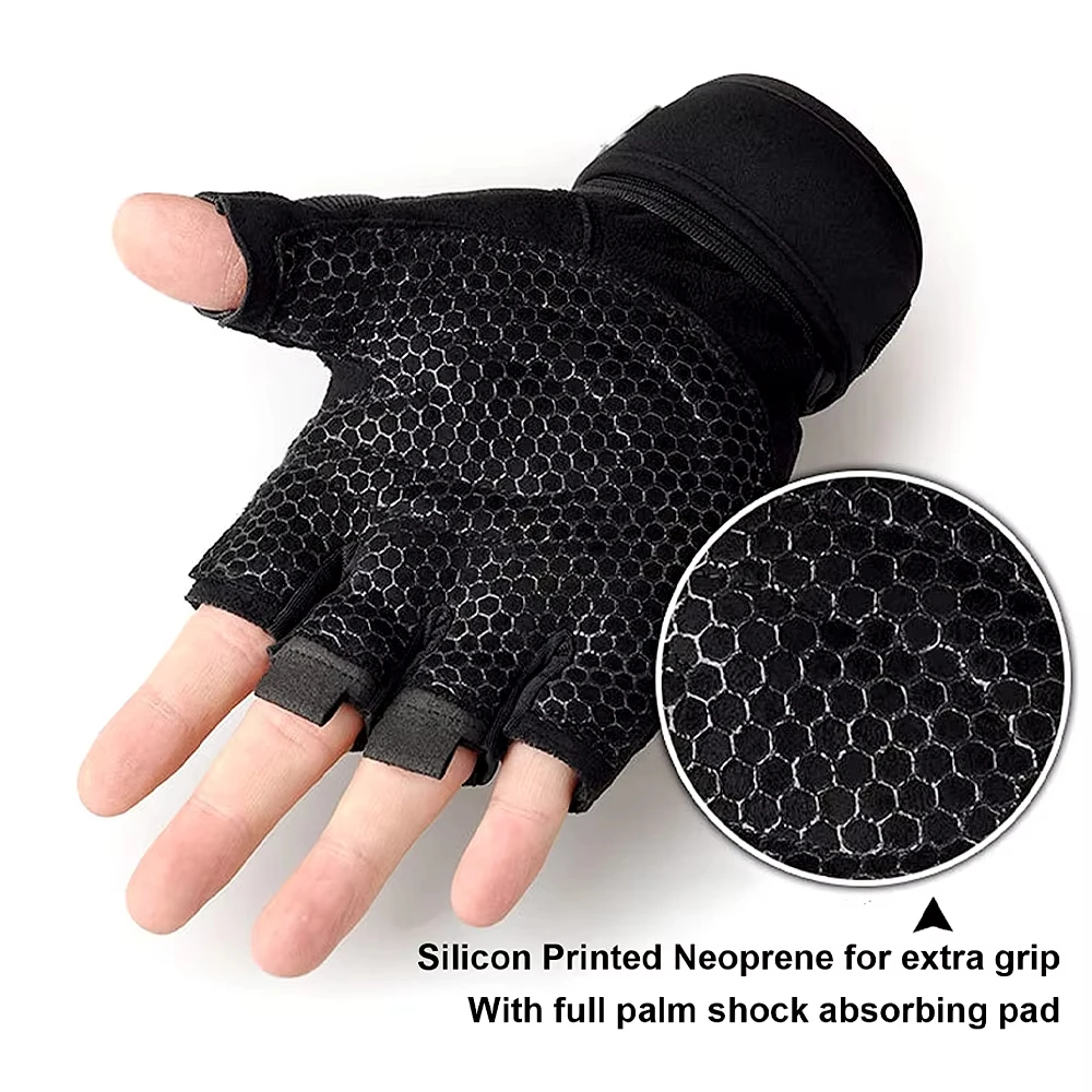 Trainingshandschuhe für Männer und Frauen, Halbfinger-Handschuh – Bild 5
