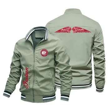 Indische Motorradjacke für Herren, Frühling und Sommer, Outdoor, Freizeit, Mode, Sportmantel, ultradünne