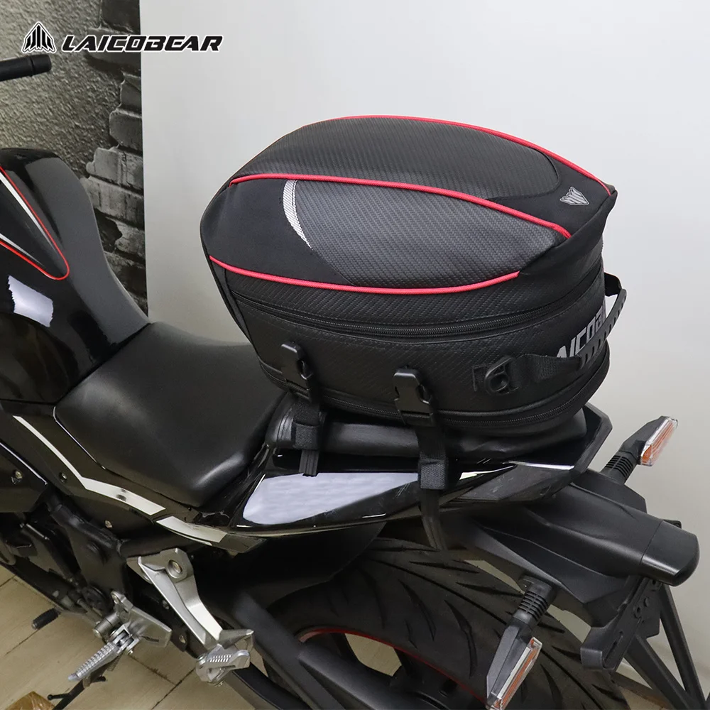 Motorrad-Hecktasche, schwarz, Motorrad, wasserdicht, für Reisen – Bild 3