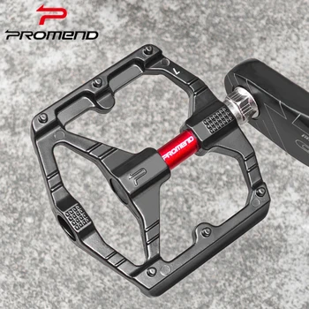 PROMEND MTB Fahrradpedal Anti-Rutsch-Doppel-DU-Lager Leichtes Pedal aus Aluminiumlegierung Breite