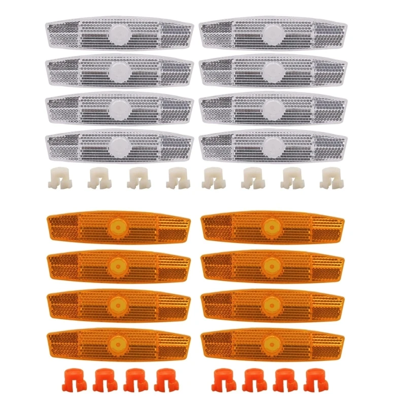 Fahrradreflektoren Fahrradradreflektoren Fahrradspeichenreflektor Fahrradsicherheitswarnreflektor (8 Stück)