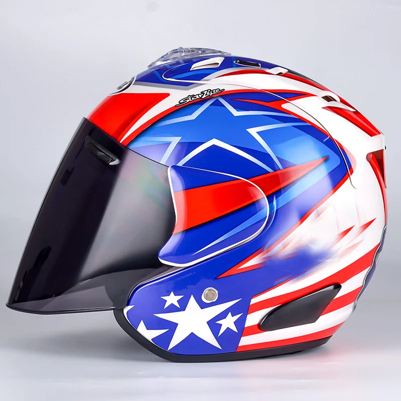 Neuankömmling Scooter Halbhelm Open Face Racing Motorradhelm Damen – Bild 6