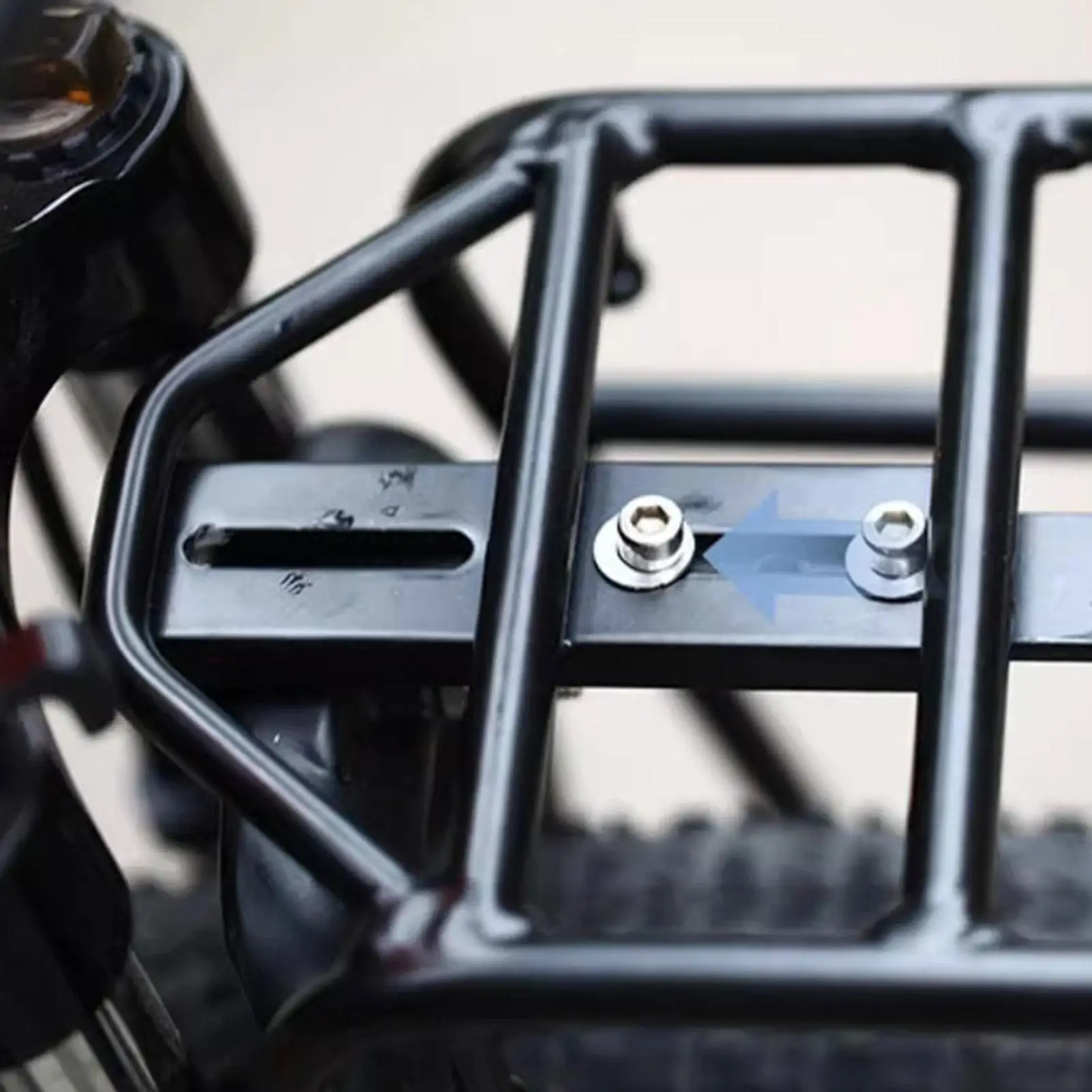 Fahrrad Gabel Gepäck Halterung Stahl Fahrrad Front Cargo Rack – Image 4