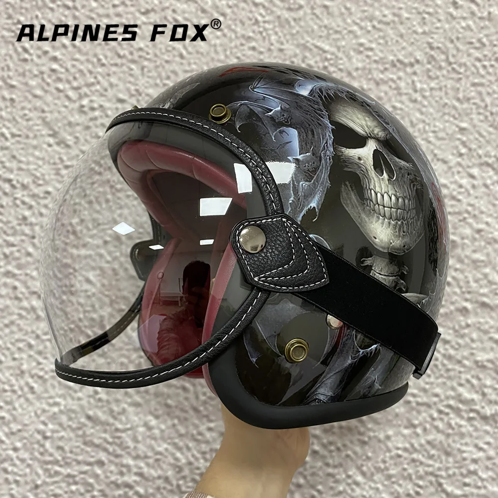 Universal Motorrad Helm Bubble Shield Visier Linse passen alle Vintage – Image 5