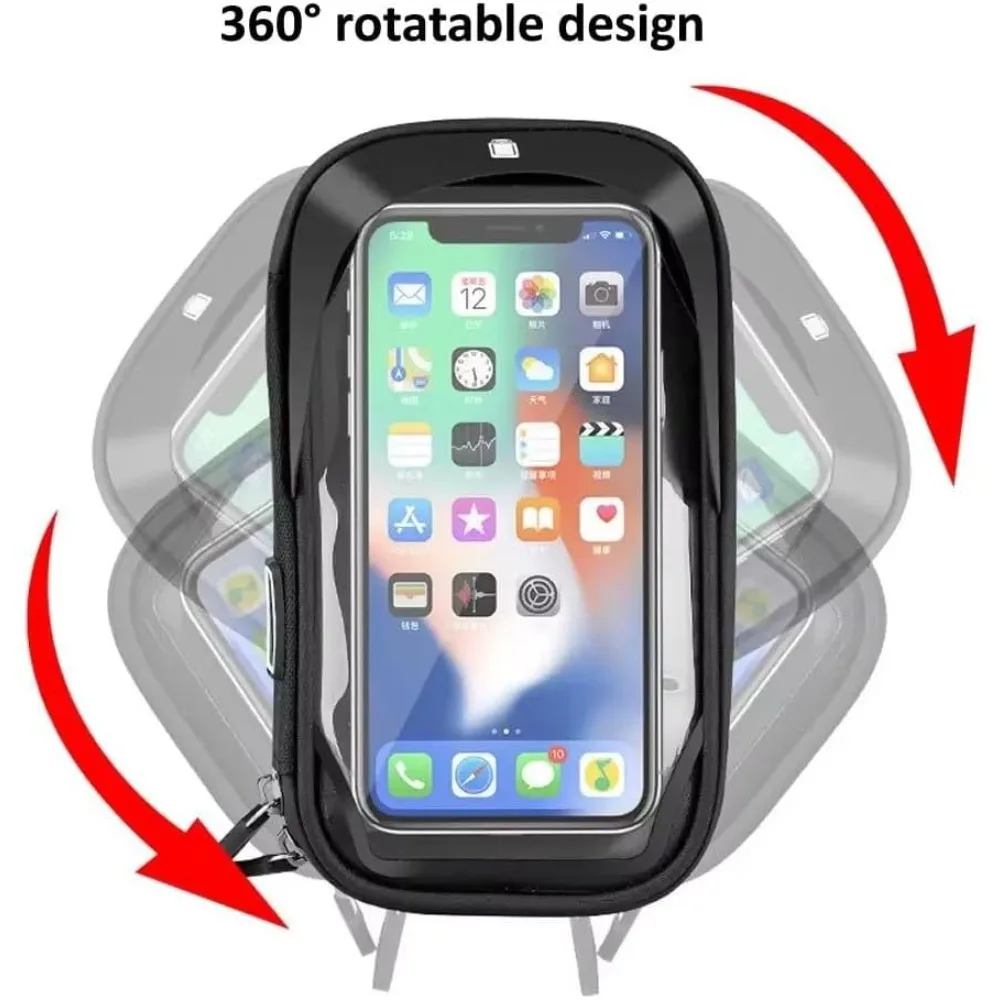 Fahrrad Wasserdichter Handyhalter Ständer 360° ° Drehbare – Bild 3
